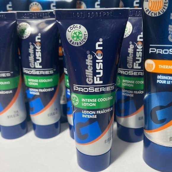Travel Size Gillette Fusion ProSeries Thermal Face Scrub Intense Cooling Lotion - Picture 2 of 13